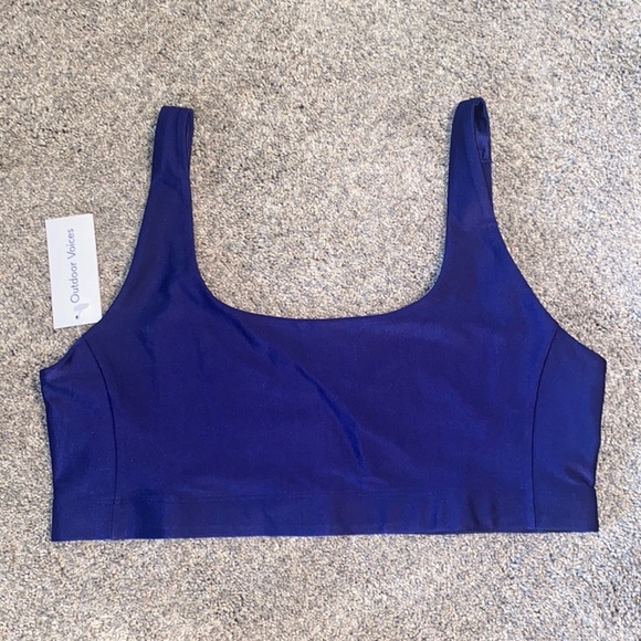 NWT Outdoor Voices Midnight Blue Beam Bra - Picture 1 of 4